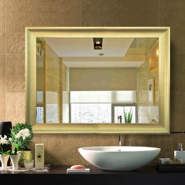 厂家直销酒店浴室挂镜洗手间卫浴室镜子 半身壁镜批发PS发泡镜框