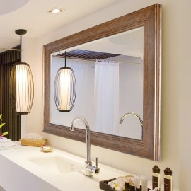厂家定制欧式镜框 浴室镜子 装饰镜 洗手间镜子 玻璃银镜挂镜