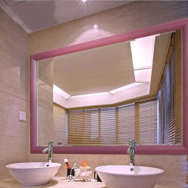 厂家批发浴室镜 卫生间洗手间卫浴镜子 PS发泡镜子框 多色可选