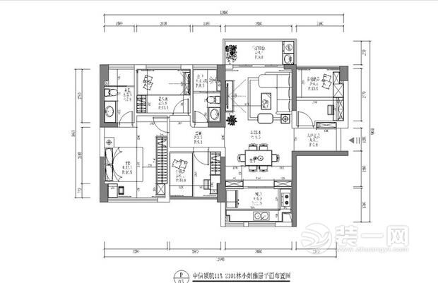 深圳装修公司分享89平米简欧风格装修效果图