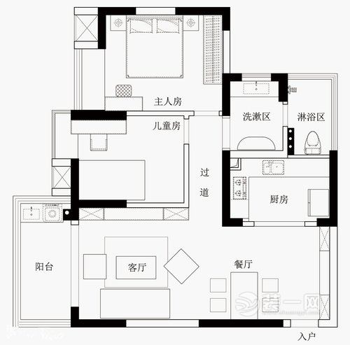 欧式风格装修样板房 深圳装修公司荐保利中惠悦城设计案例